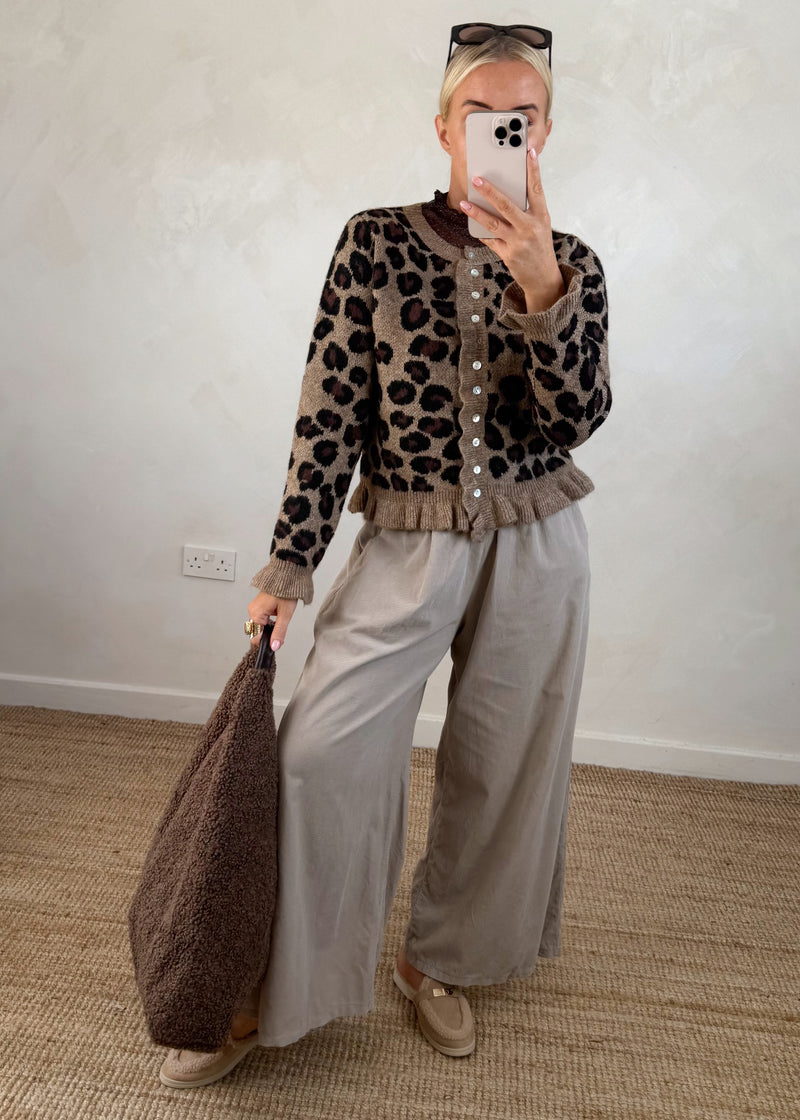 Layla leopard cardigan-The Style Attic