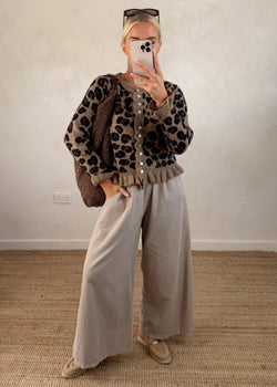 Layla leopard cardigan-The Style Attic