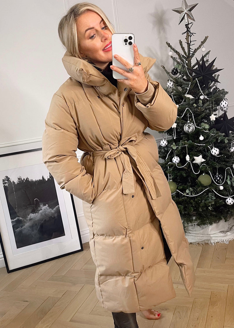 Leanne padded coat - Camel-The Style Attic