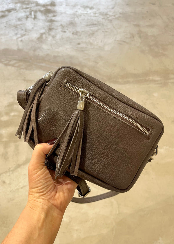 Leather Camera bag - Coffee-The Style Attic