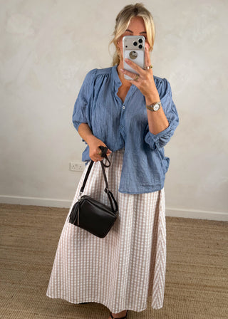 Leather Camera bag - dark Chocolate-The Style Attic
