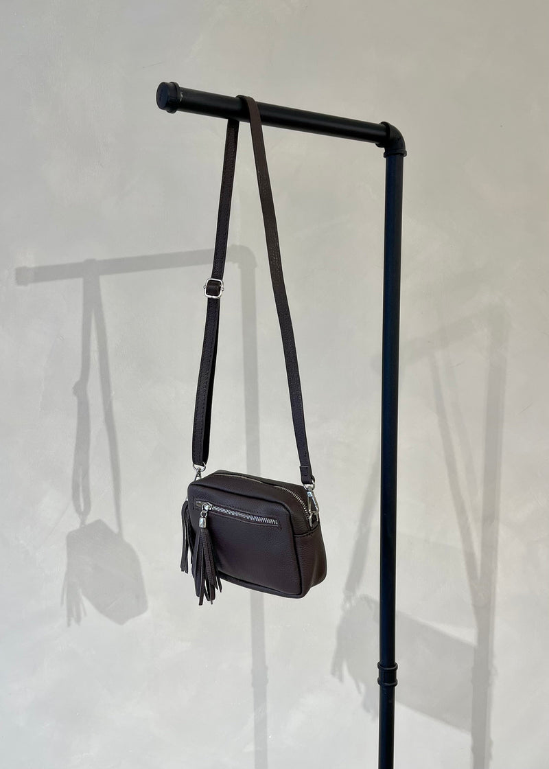 Leather Camera bag - Coffee-The Style Attic