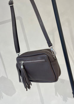 Leather Camera bag - Coffee-The Style Attic