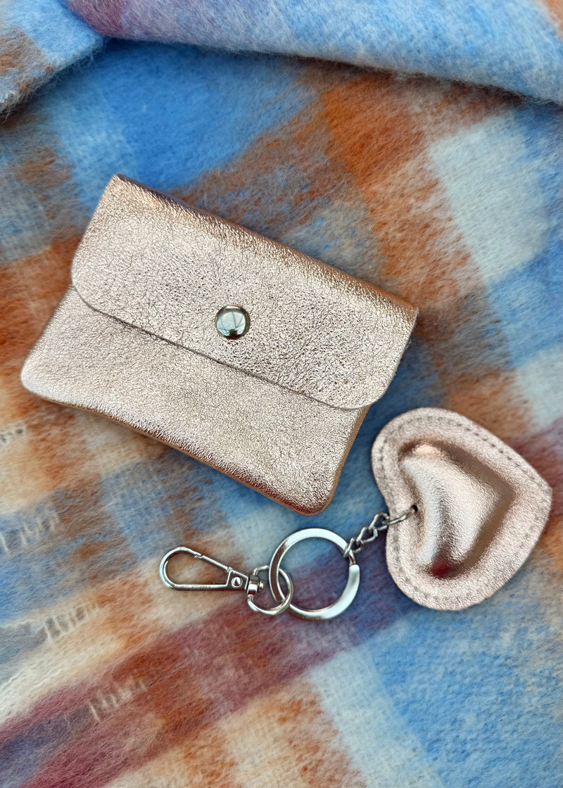 Leather gift duo - rose gold-The Style Attic