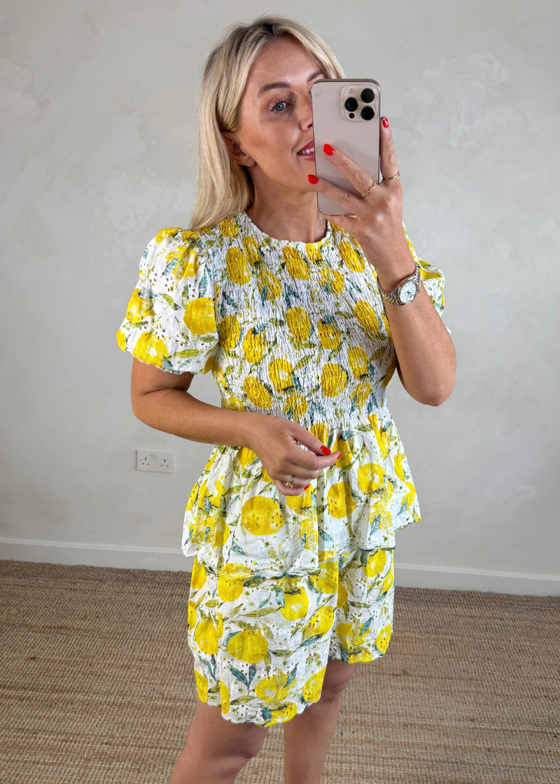 Lemonade shorts-The Style Attic