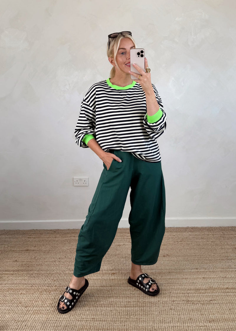 Leo striped sweater - cream/navy-The Style Attic