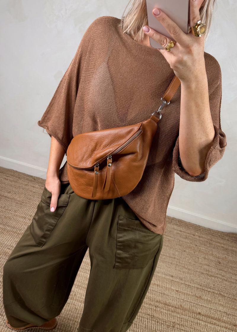 Leona fine knit - tan-The Style Attic