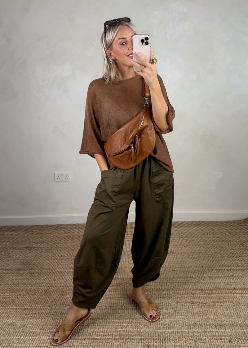 Leona fine knit - tan-The Style Attic