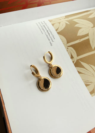 Leopard drop earring-The Style Attic