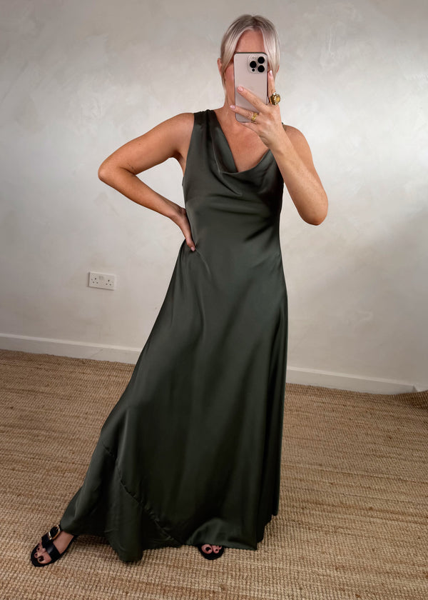 Lexie maxi - khaki-The Style Attic