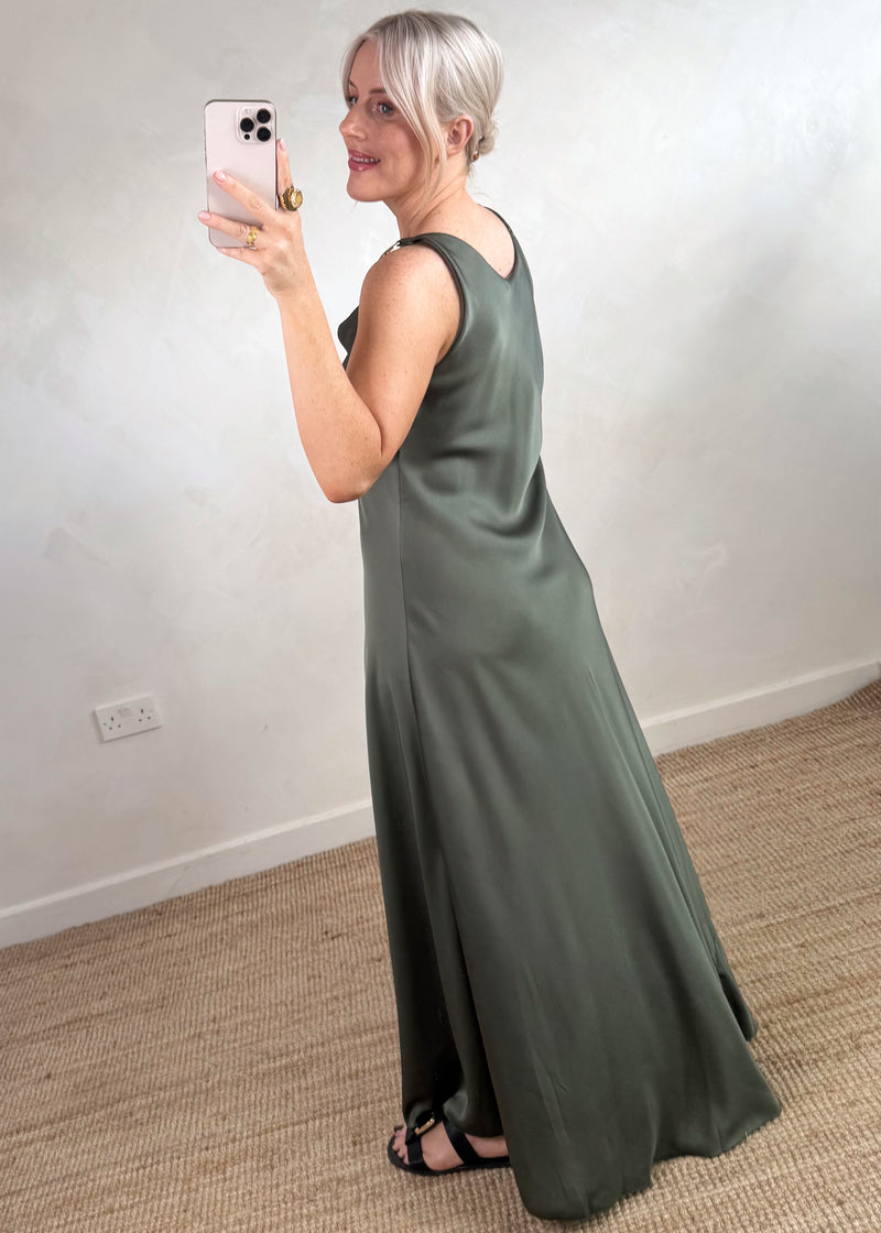 Lexie maxi - khaki-The Style Attic
