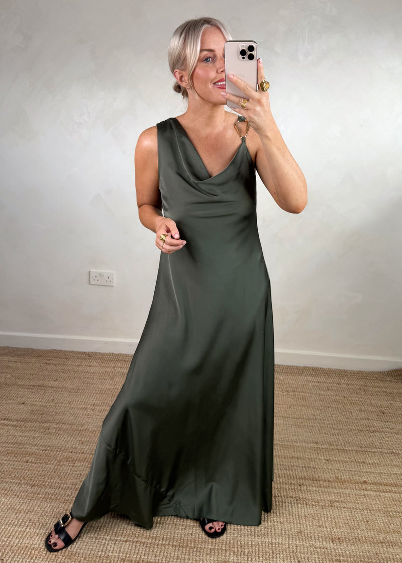 Lexie maxi - khaki-The Style Attic