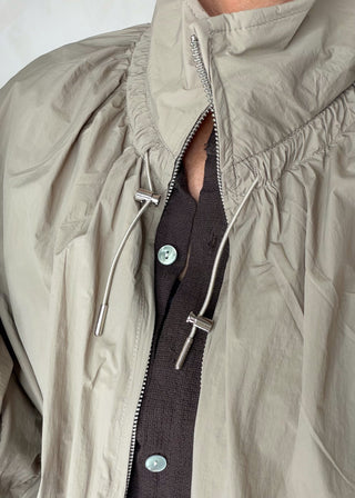 Liam windbreaker jacket - Mocha-The Style Attic