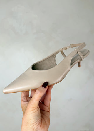 Lilith kitten heel - Beige-The Style Attic