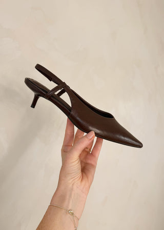 Lilith kitten heel - Chocolate-The Style Attic