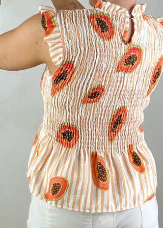 Lillia shirred top - Four-The Style Attic