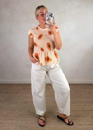Lillia shirred top - Four-The Style Attic