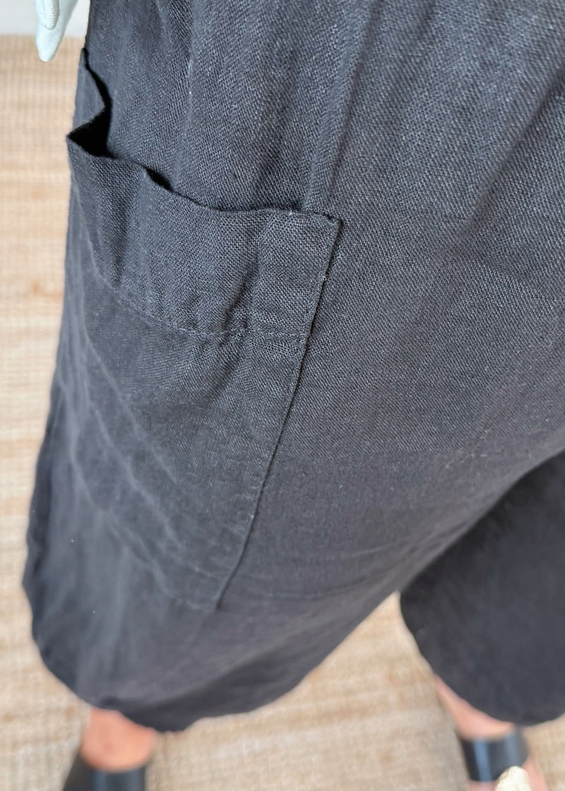 Linen Moda - black-The Style Attic