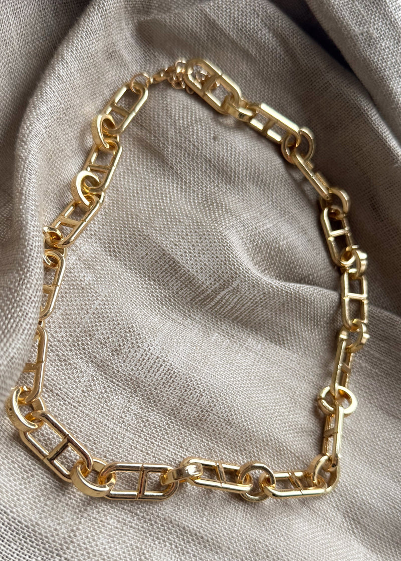 Link necklace - gold-The Style Attic