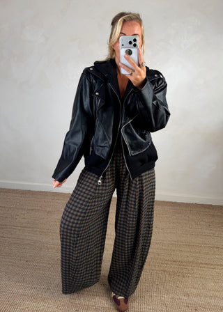 Livvy biker jacket - Black-The Style Attic