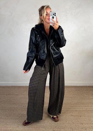 Livvy biker jacket - Black-The Style Attic