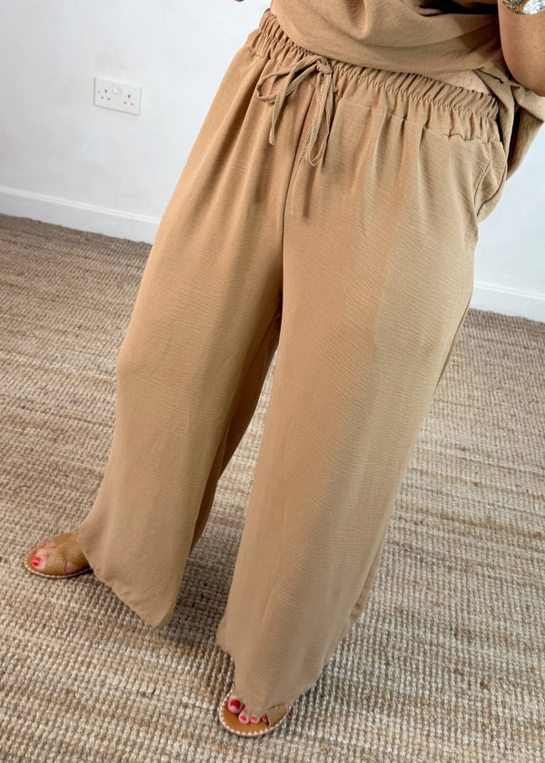 Lizzie trouser - camel-The Style Attic
