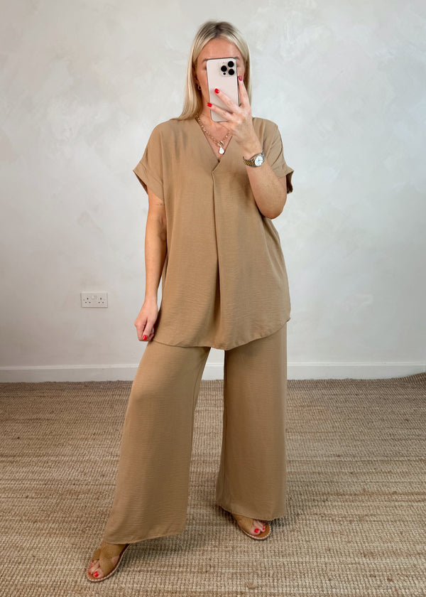Lizzie trouser - camel-The Style Attic