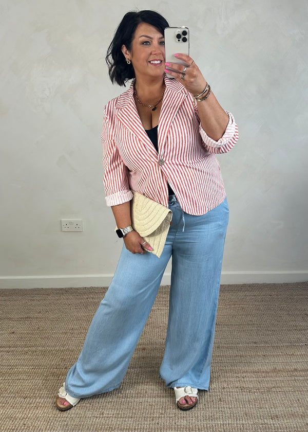 Lois Denim trouser - light blue-The Style Attic