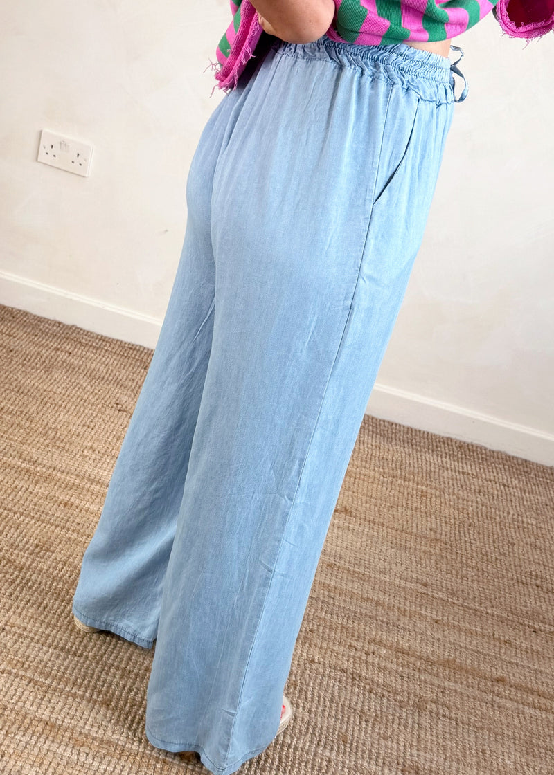 Lois Denim trouser - light blue-The Style Attic