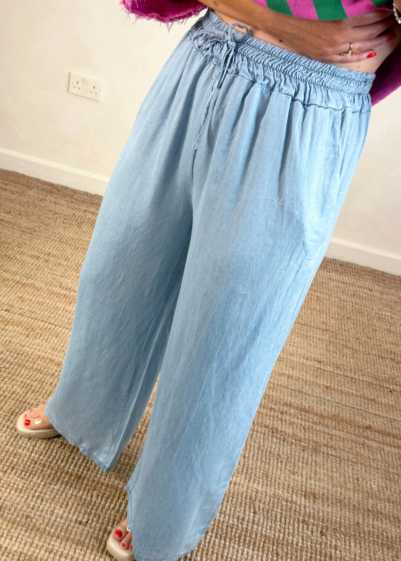 Lois Denim trouser - light blue-The Style Attic