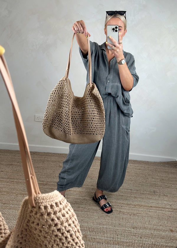 Lolly woven bag-The Style Attic