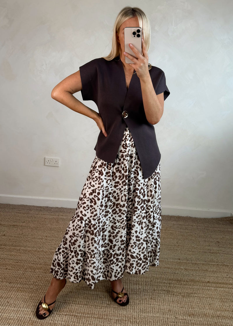 Louise animal maxi skirt-The Style Attic