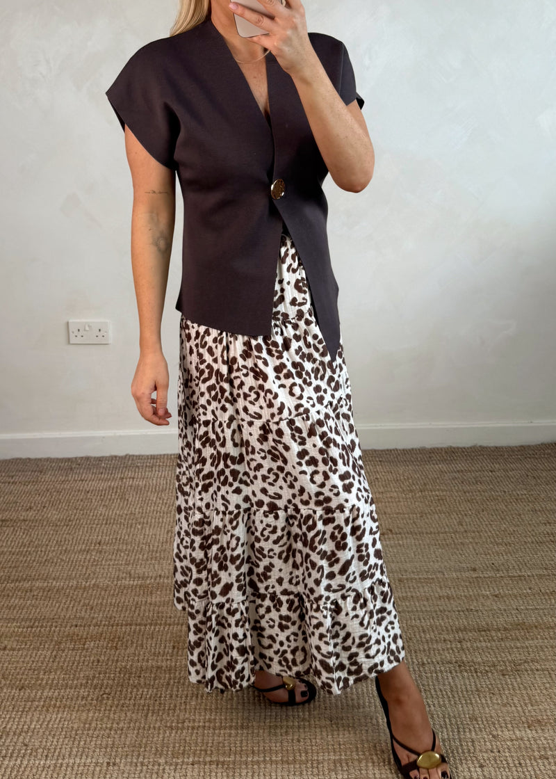 Louise animal maxi skirt-The Style Attic