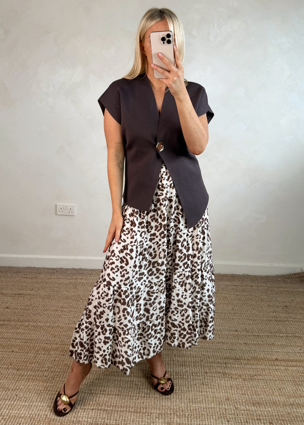Louise animal maxi skirt-The Style Attic