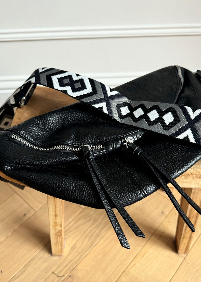 Loxton Aztec sling bag - black-The Style Attic