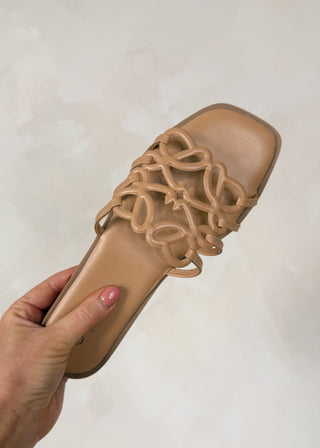 Lulu sandal - taupe-The Style Attic