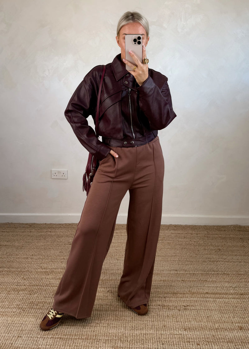 Lydia bomber jacket - Damson-The Style Attic