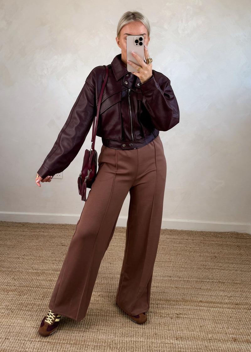 Lydia bomber jacket - Damson-The Style Attic