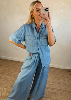 Maddie Denim shirt-The Style Attic