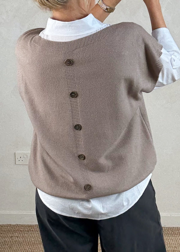 Mandy 2in1 shirt knit - denim blue-The Style Attic