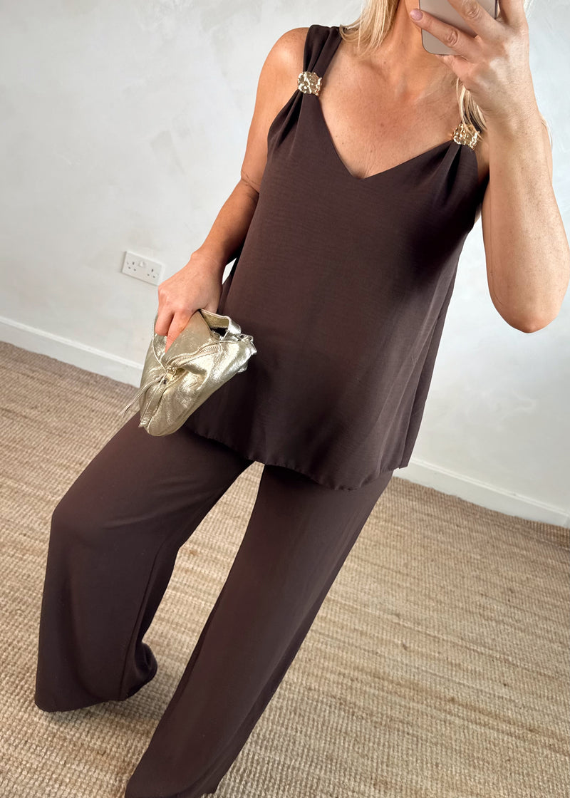 Marelle co-ord - chocolate-The Style Attic