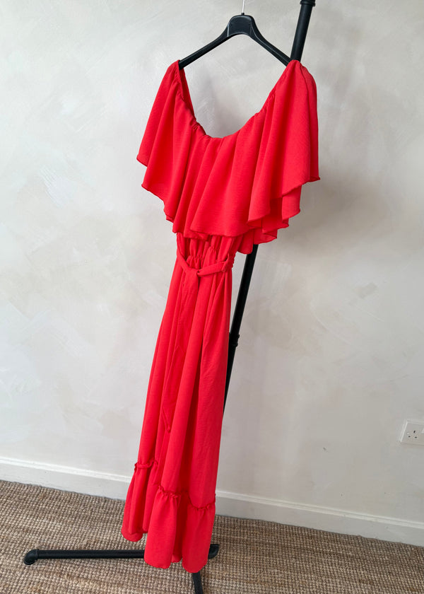 Mariana maxi dress - coral-The Style Attic