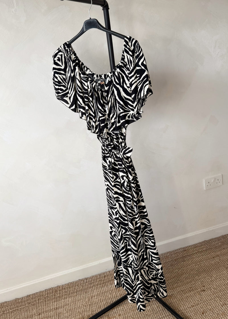 Mariana maxi dress - zebra-The Style Attic