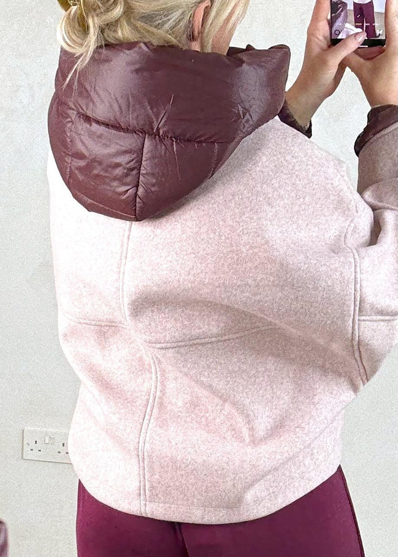 Marlon bomber jacket - blush-The Style Attic