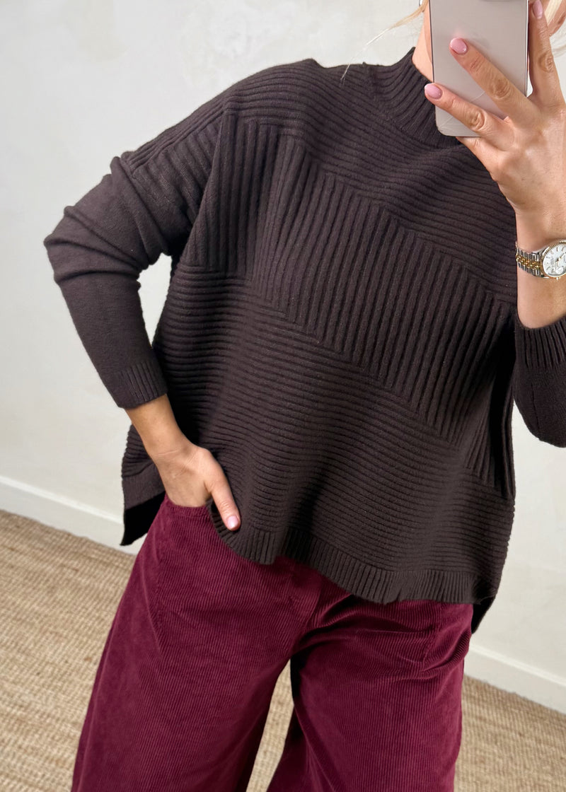 Marni knit - chocolate-The Style Attic