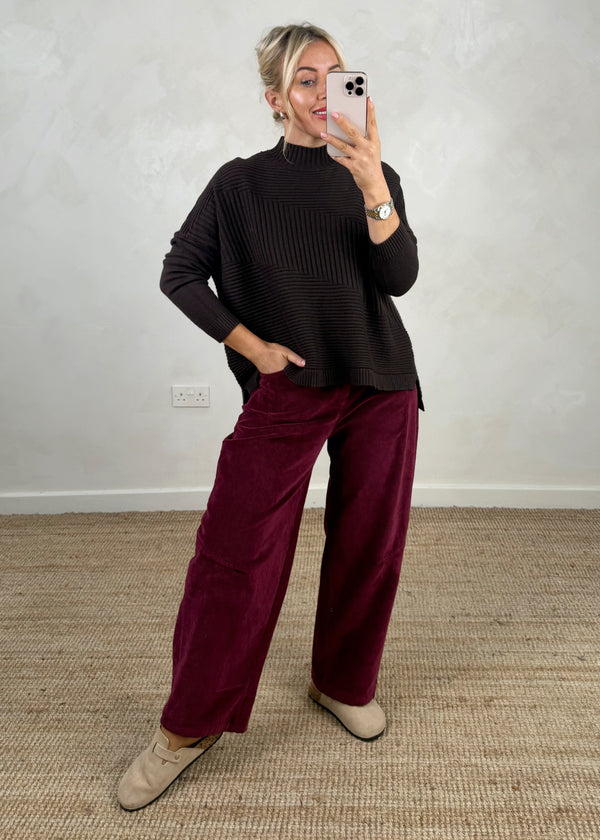 Marni knit - chocolate-The Style Attic