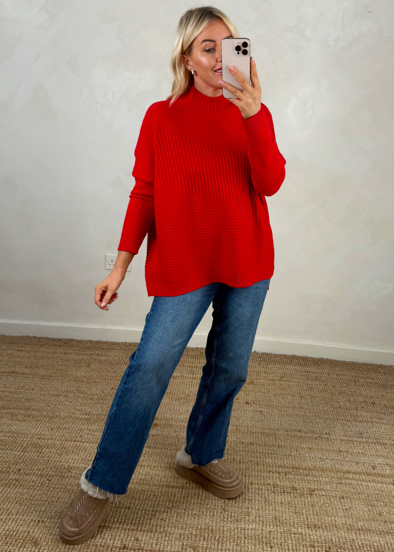 Marni knit - red-The Style Attic