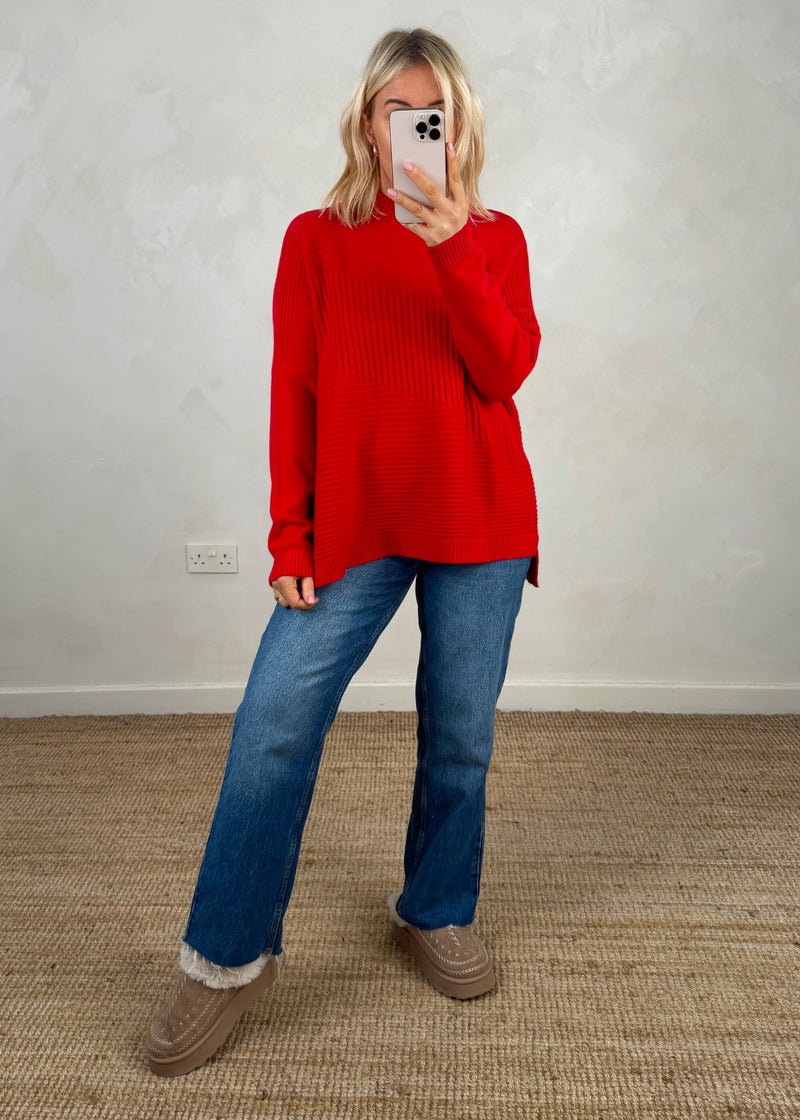 Marni knit - red-The Style Attic