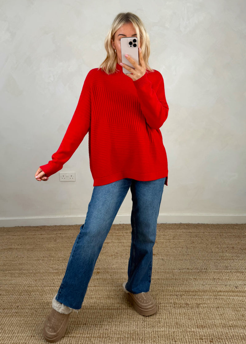 Marni knit - red-The Style Attic