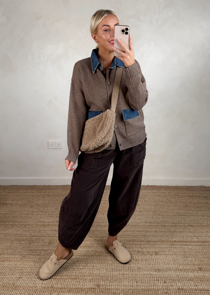 Maura denim cardigan knit-The Style Attic
